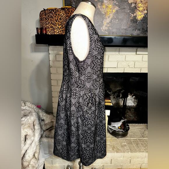 GEORGE Black Lace-like dress black Knee Length Size 20 XXL - Picture 5 of 8
